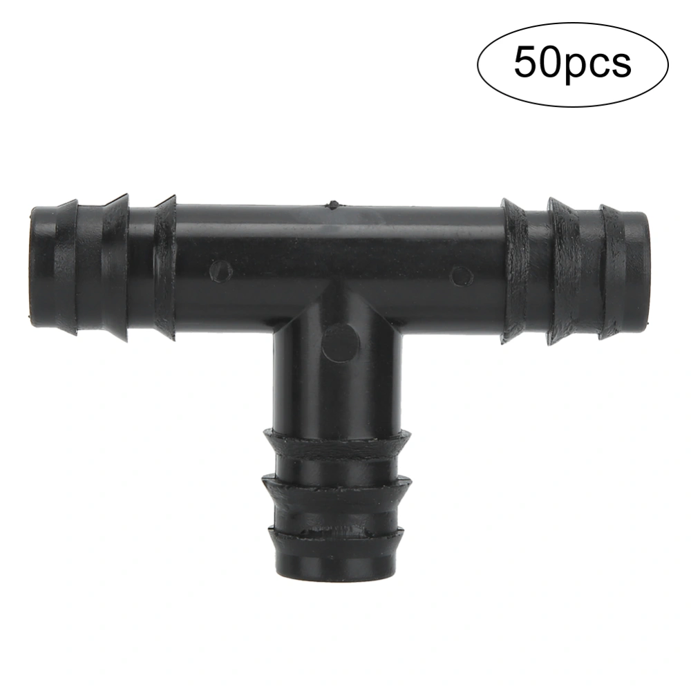 Swing Pipe Coupling Connector PP Accessories for Garden Irrigation Watering System 16mm50Pcs 16mm 3-Ways