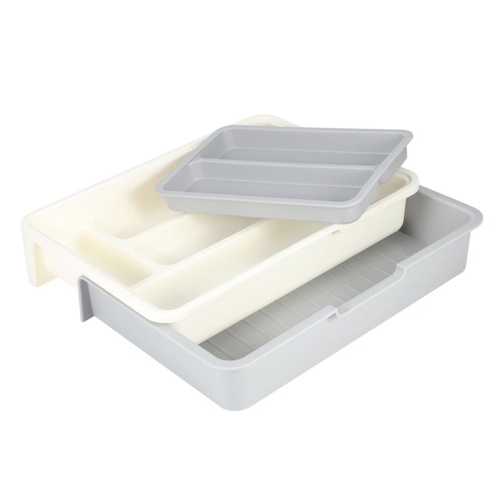 Expandable Adjustable Cutlery Storage Tray Compartment Tidy Drawer Utensil Organizer for Kitchen