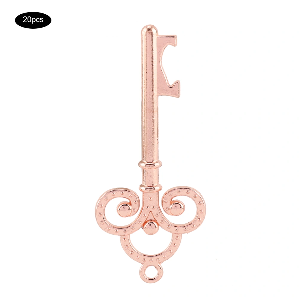 Wedding Pendant Skeleton Keys Opener Guest Wedding Gifts And Party Gifts 20pcs(Rose Gold)