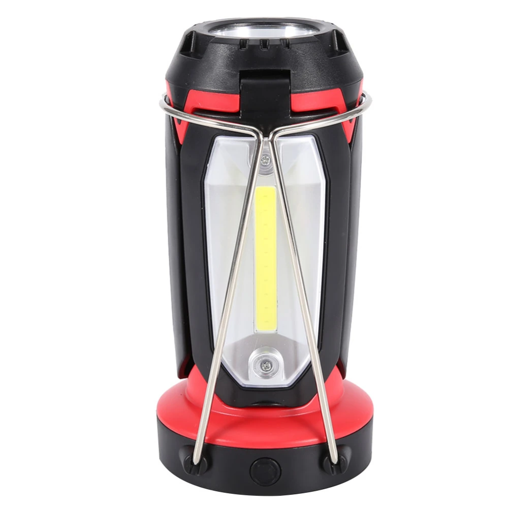 LED Camping Lantern Collapsible Clover Style Portable COB Work Light Flashlights Rechargeable