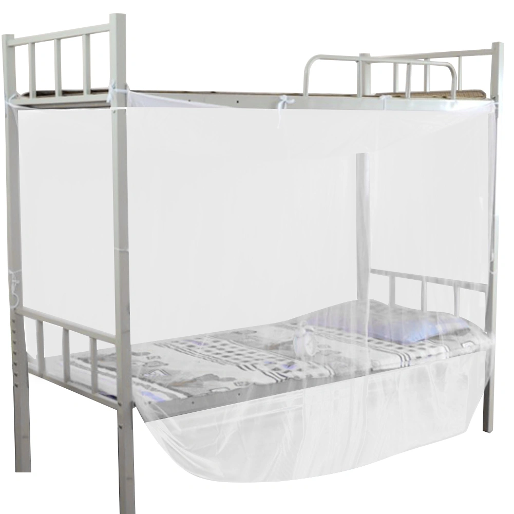 4 Corner Post Bed Canopy Mosquito Net Twin Full Queen Size Netting White(150x195x170cm)