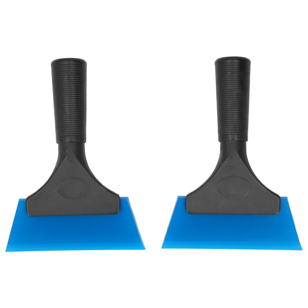 2pcs Car Window Scraper Water Ice Squeegee Snow Shovel NonSlip Handle Glass Cleaning Tool