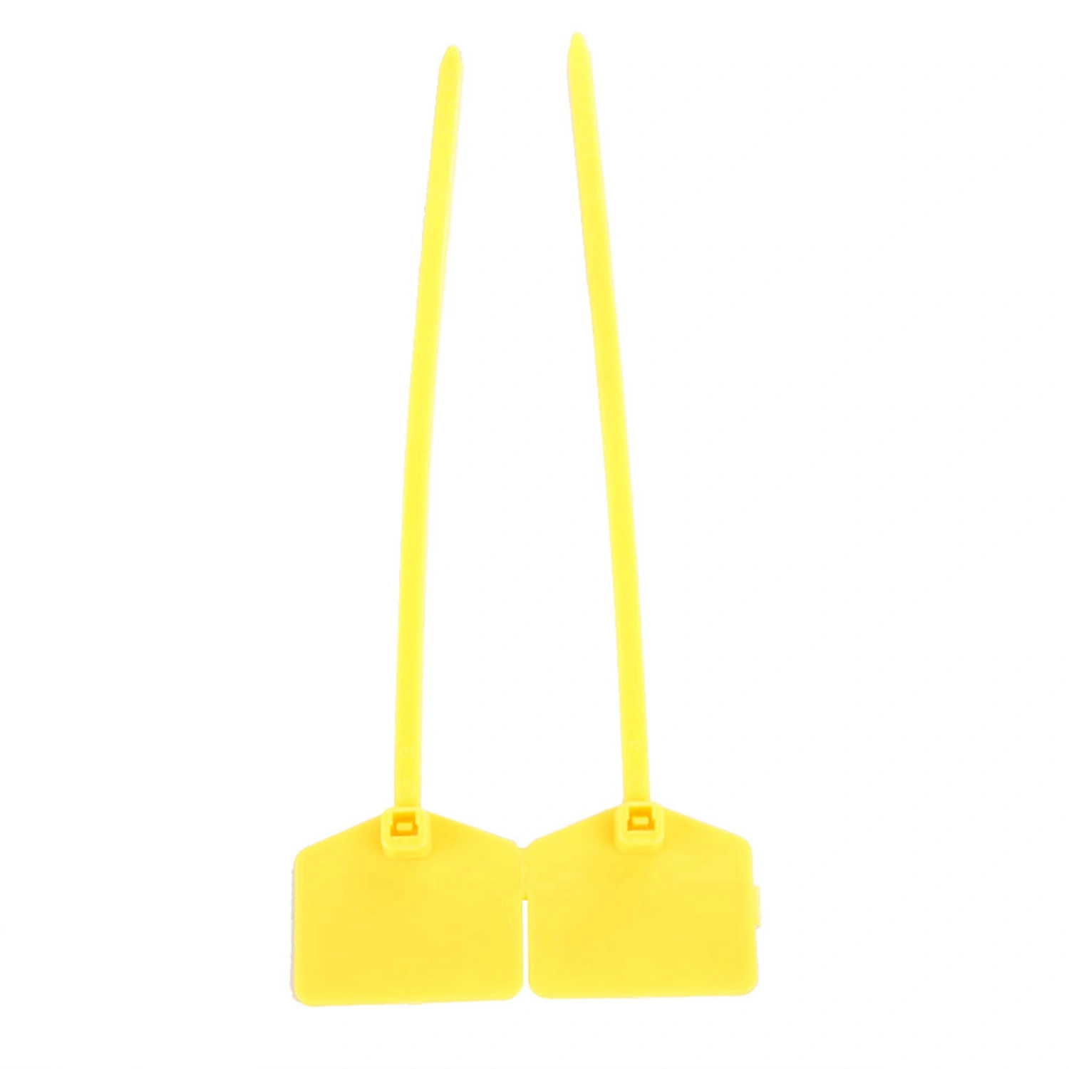100Pcs 120mm Plastic Disposable Lock Ties Self locking Tie Suitcase Bag Label Tag (Yellow)