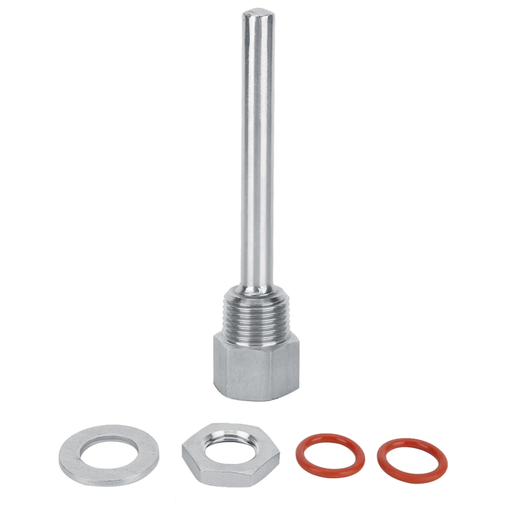 4 Inch Stainless Steel 1/2in Thermowell Kit Homebrew Fitting Accessories