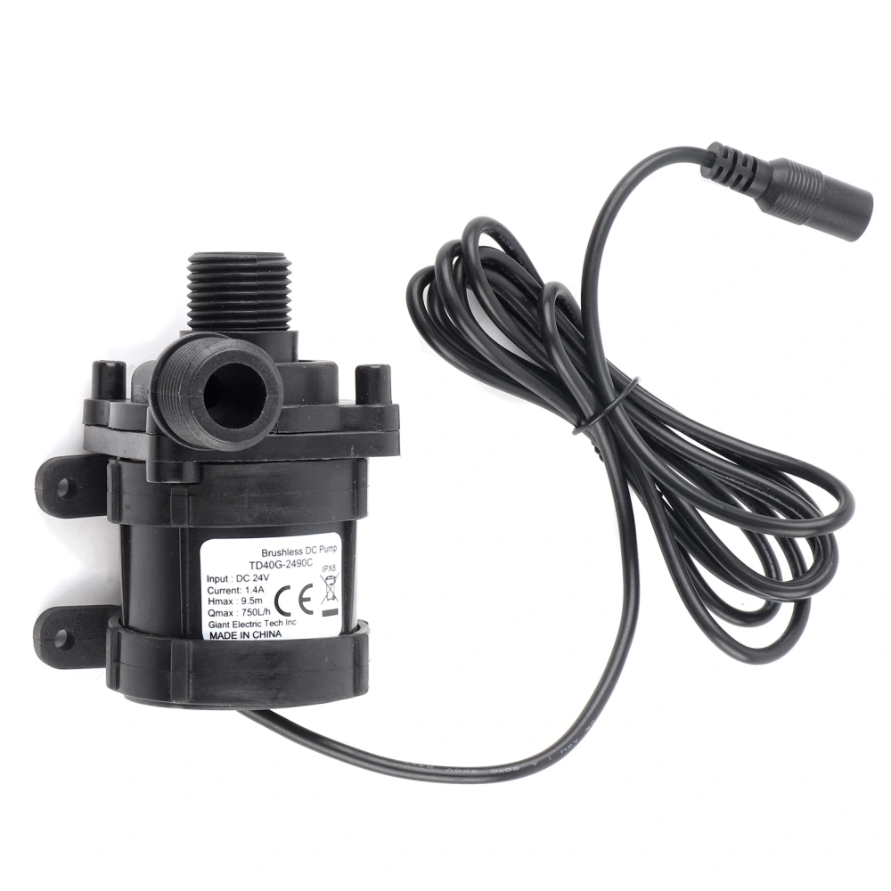 DC 24V 750L/H Ultra Quiet Brushless Mini Water Pump