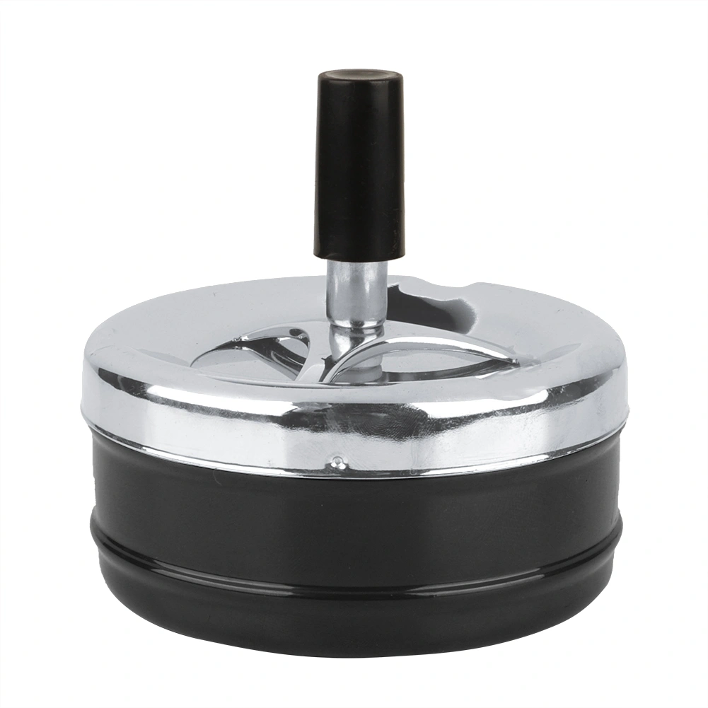 Indoor Outdoor Smoking Ashtray Metal Ashtray Wiring Round Push Down
