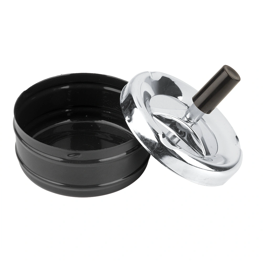 Indoor Outdoor Smoking Ashtray Metal Ashtray Wiring Round Push Down