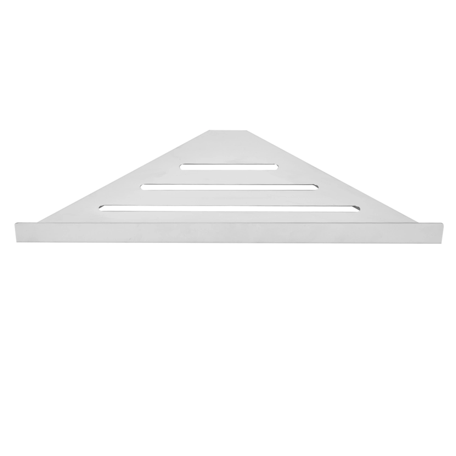 Stainless Steel Triangular Storage Shelf Shower Corner Shelf Rack Organizer for Home Bathroom(Free Punching Type )
