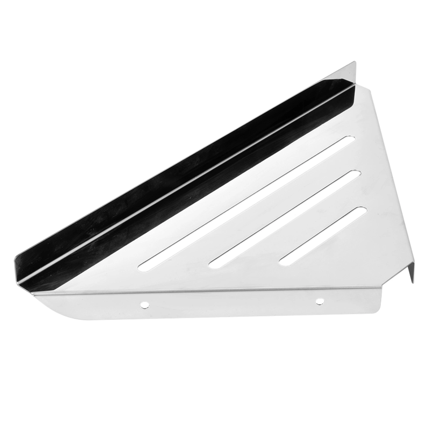 Stainless Steel Triangular Storage Shelf Shower Corner Shelf Rack Organizer for Home Bathroom(Free Punching Type )