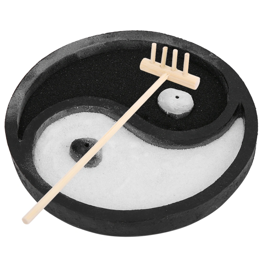 White and Black Buddhist Mood Incense Stick Burner Candle Holder Home Decoration Gift