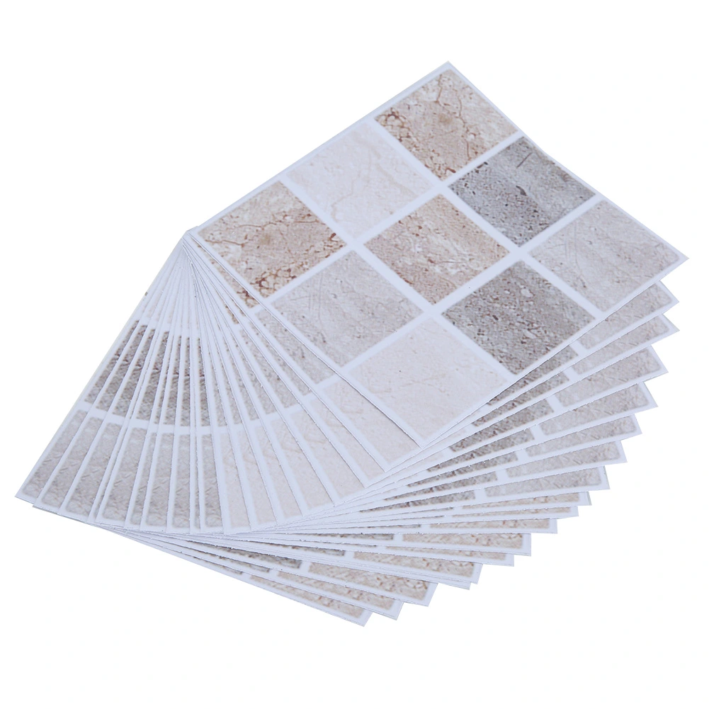 18pcs Mosaic Tile Transfer Stickers Bathroom Kitchen DIY Home(10cm*10cm)(004)