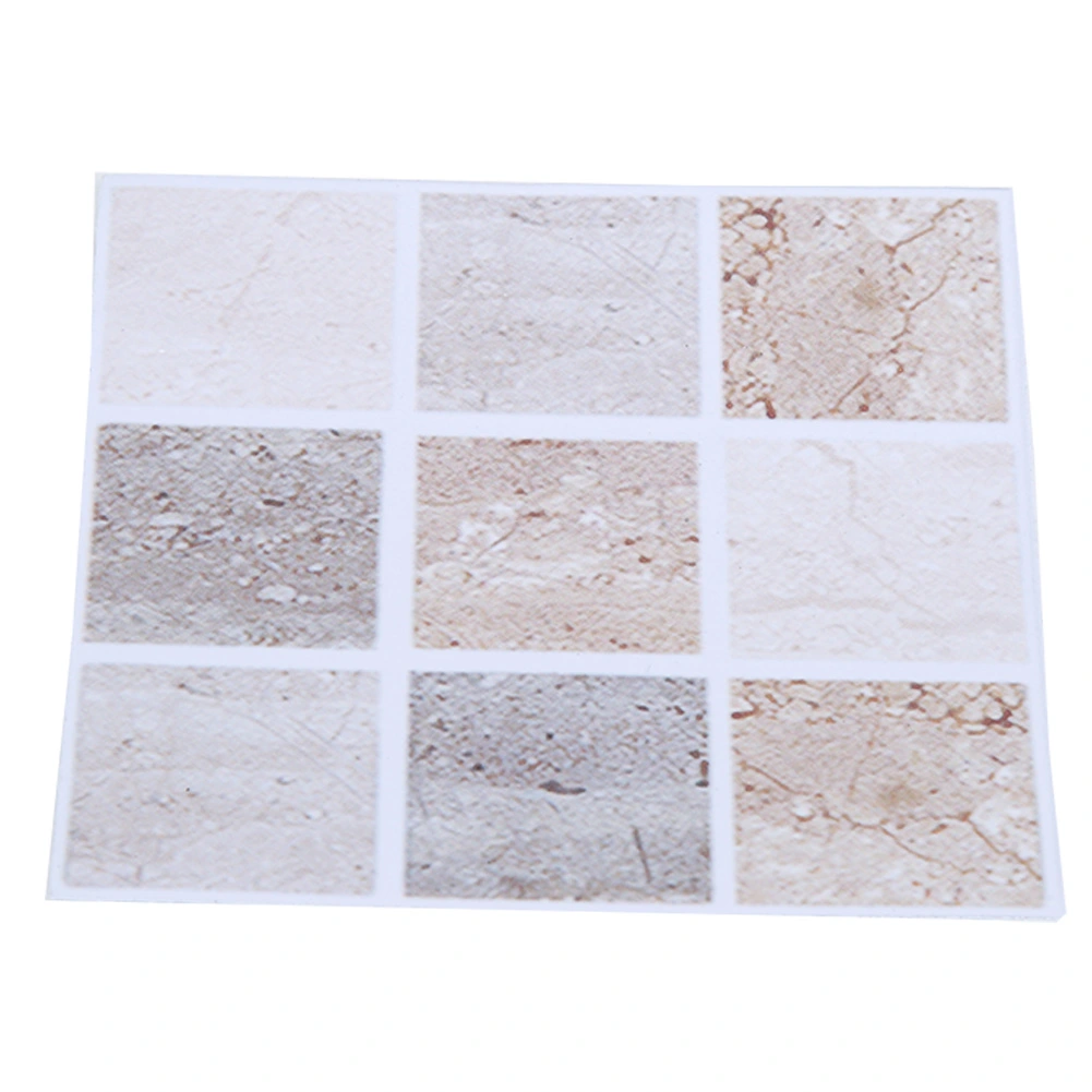 18pcs Mosaic Tile Transfer Stickers Bathroom Kitchen DIY Home(10cm*10cm)(004)