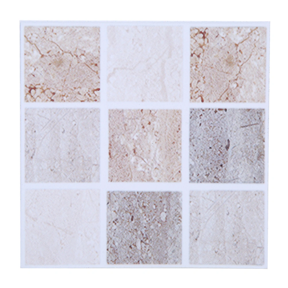 18pcs Mosaic Tile Transfer Stickers Bathroom Kitchen DIY Home(10cm*10cm)(004)