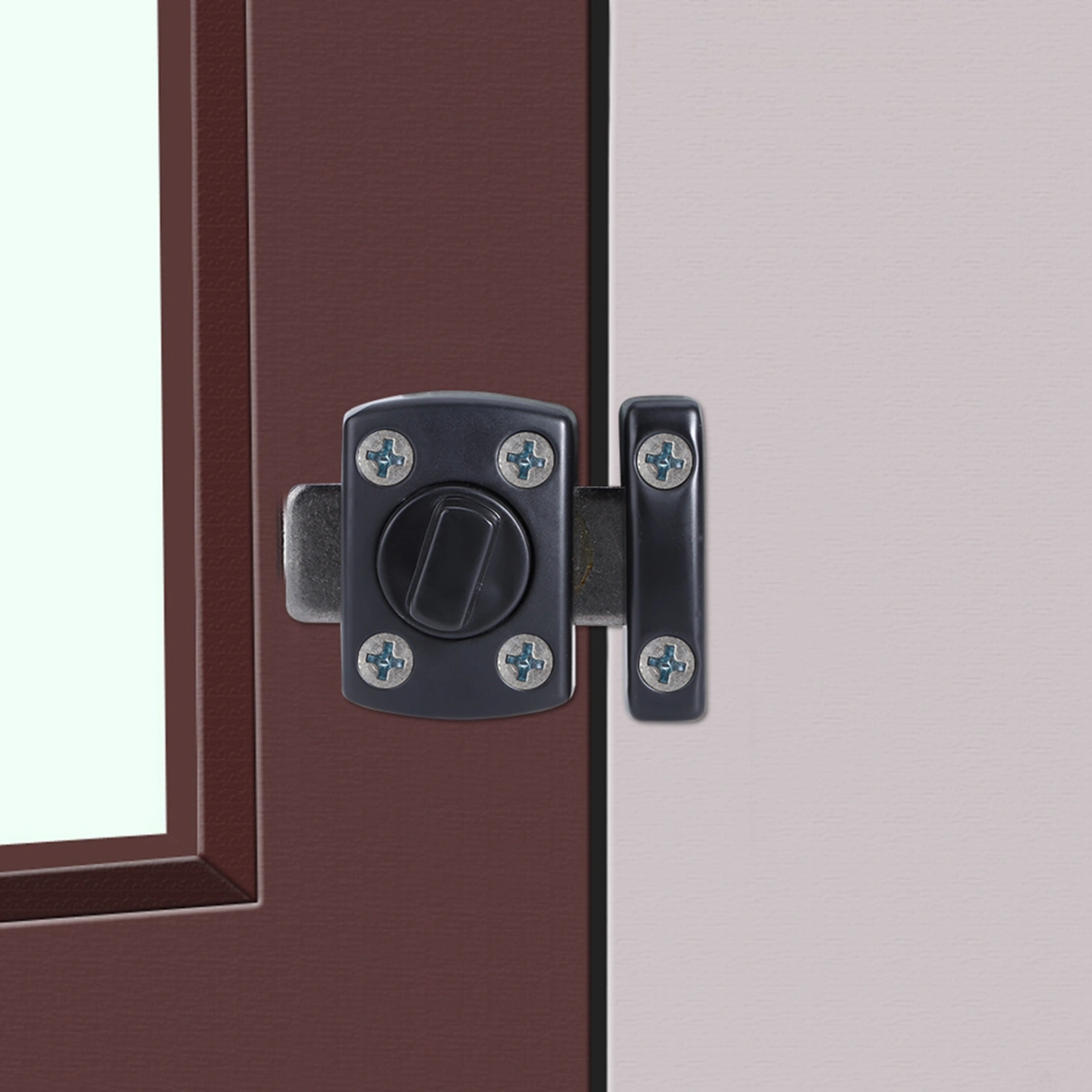Household Thicken Safety Guard Anti Thief Zinc Alloy Bolt Latch for Door Window Cabinet Black