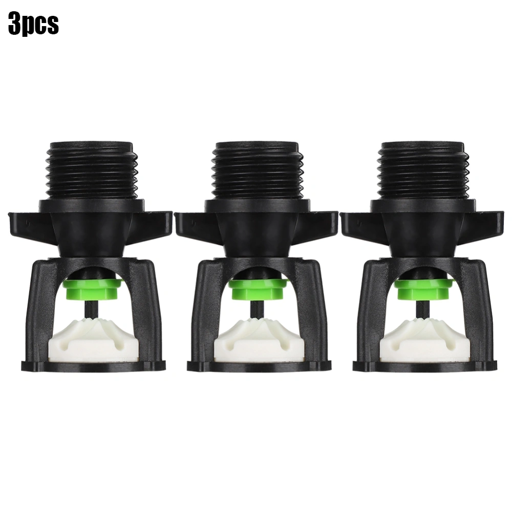 3Pcs Garden Irrigation Tool Lawn Sprinkler 360° Rotating Spray Nozzle Male Thread G1/2in DN15