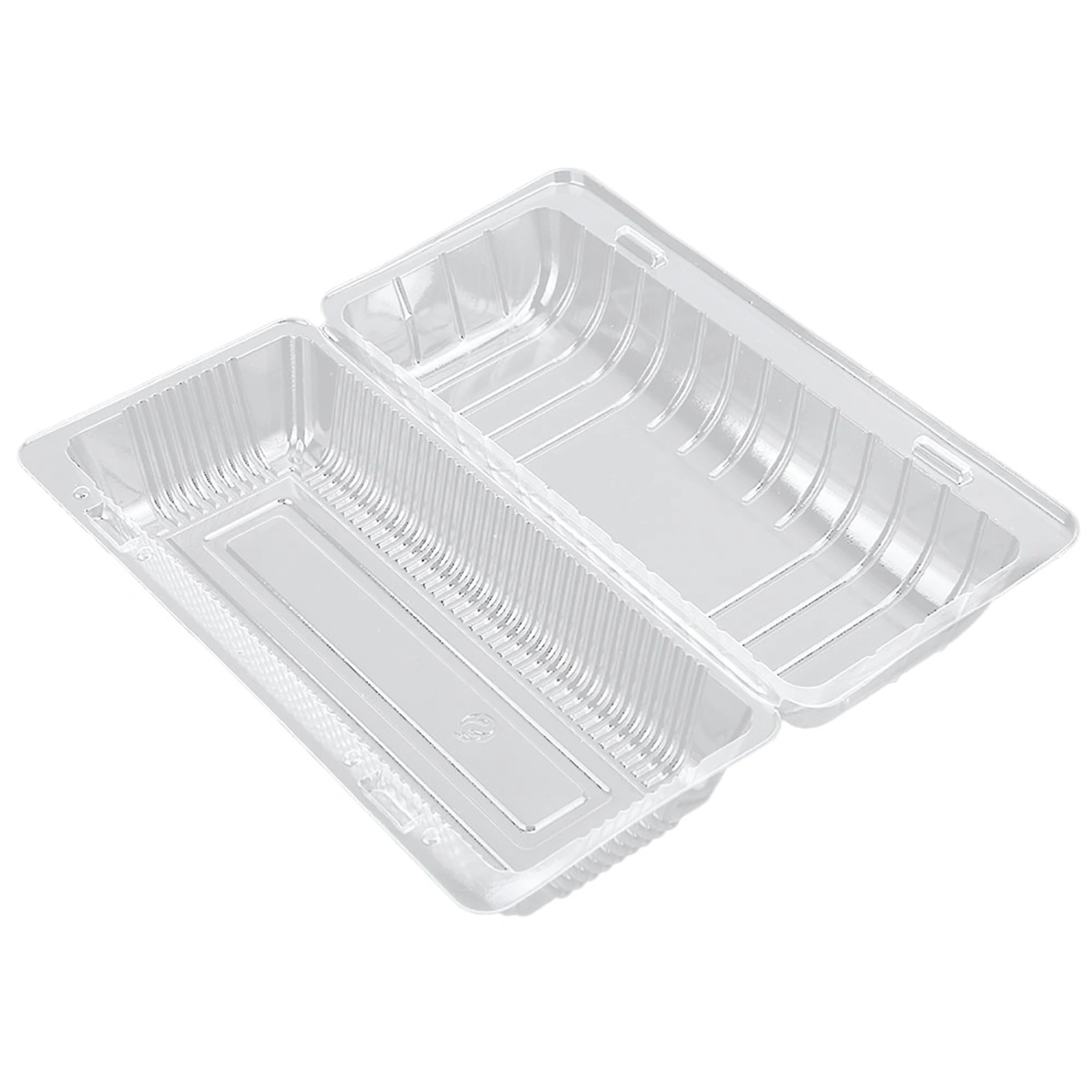 25 PCS Disposable Plastic Hinged Loaf Container Food Fruit Storage Box 22.5 x 12.7 x 8.5 cm