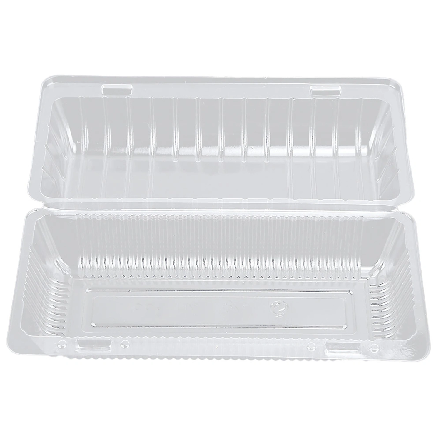 25 PCS Disposable Plastic Hinged Loaf Container Food Fruit Storage Box 22.5 x 12.7 x 8.5 cm