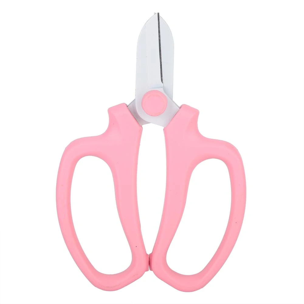 High Carbon Steel Garden Pruning Shears Thick Branches Scissors Bonsai Tools (Light Pink)