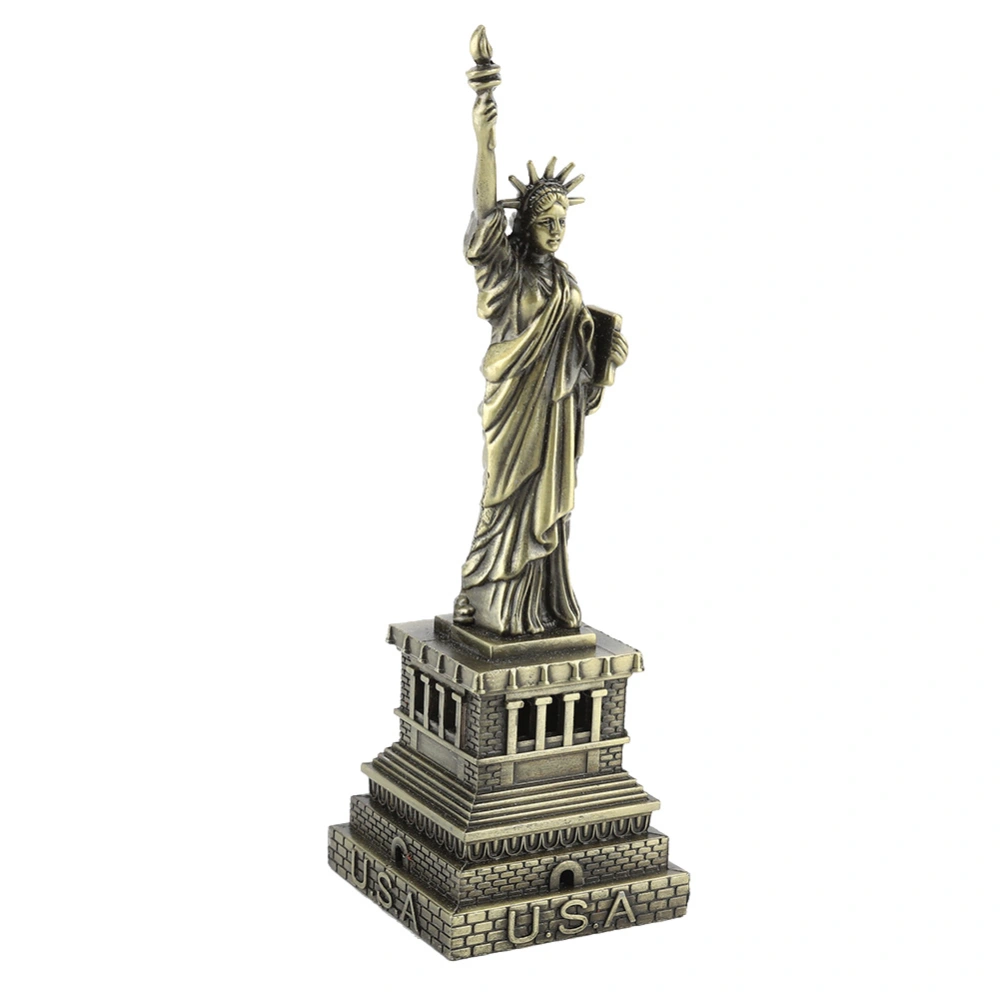 Statue Of Liberty Metal Building Model Desk Decoration Gift Famous Building Model