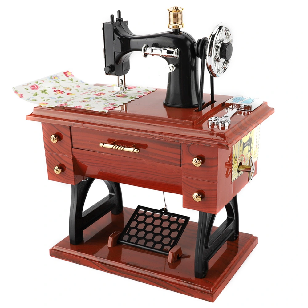 Sewing Machine Style Music Box Collection Anniversary Birthday Gift Table Decor