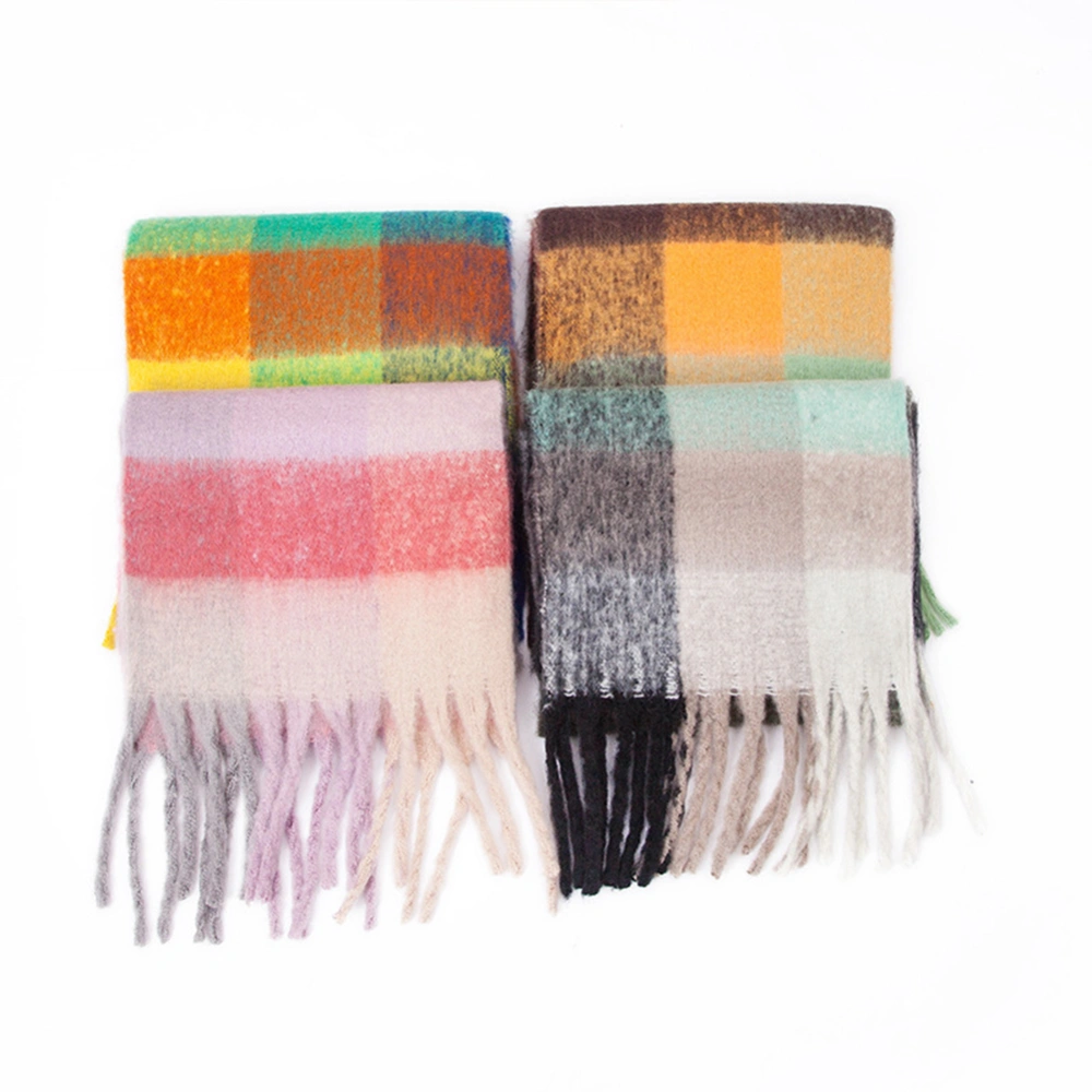 Warm Plaid Scarves
    Green
    Grey
    Orange+Yellow
    Pink