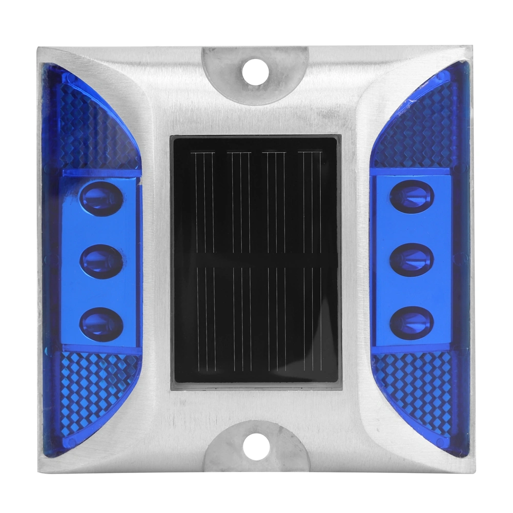 LED Solar Power Ground Marker Lights Waterproof Outdoor Driveway Road Highway Spike LampBlue