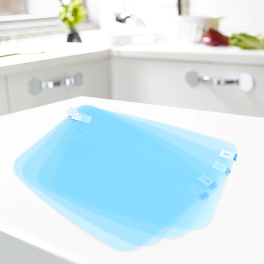 4Pcs Doublesided Antifog Kitchen Cooking Transparent Cover Lens Face Protector Shield