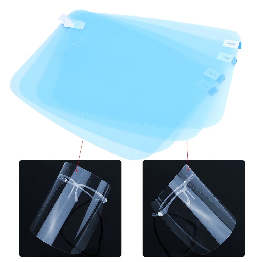 4Pcs Doublesided Antifog Kitchen Cooking Transparent Cover Lens Face Protector Shield