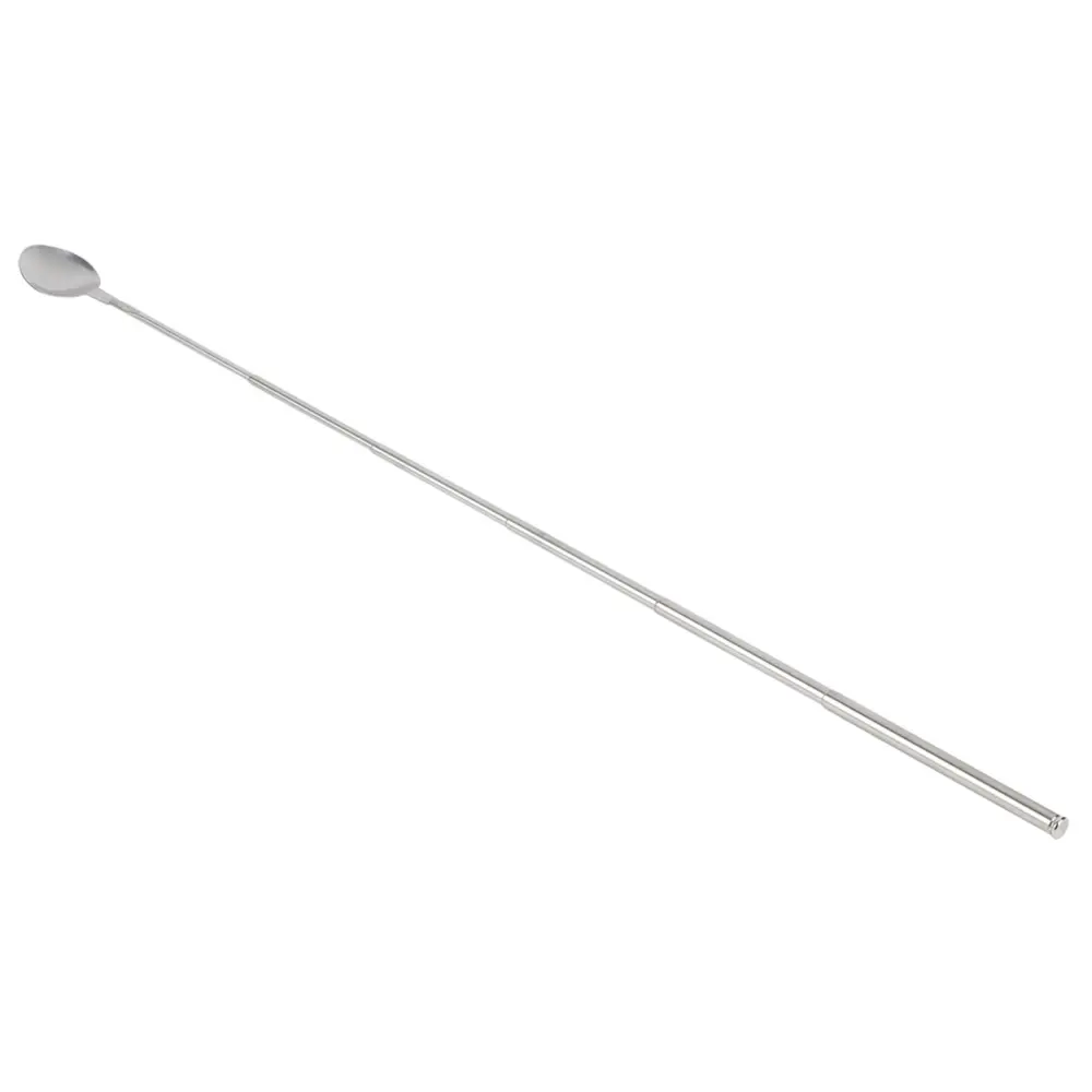 Stainless Steel 62cm Long Telescopic Stirring Spoon Stretchable for Barbecue Tableware Supplies