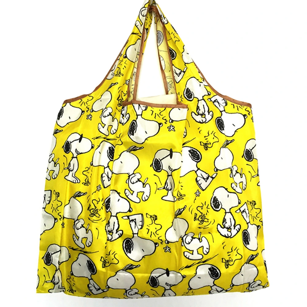 Large Capacity Travel Shoulder Folding Environmental Protection Bag Cute Cartoon Folding Shopping Bag