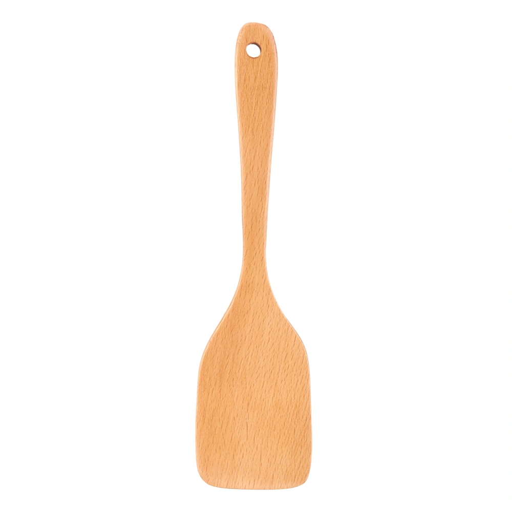 Wooden Kitchen Cooking Utensils Long Handle Spatula Slotted NOn Stick Shovel (No Holes)