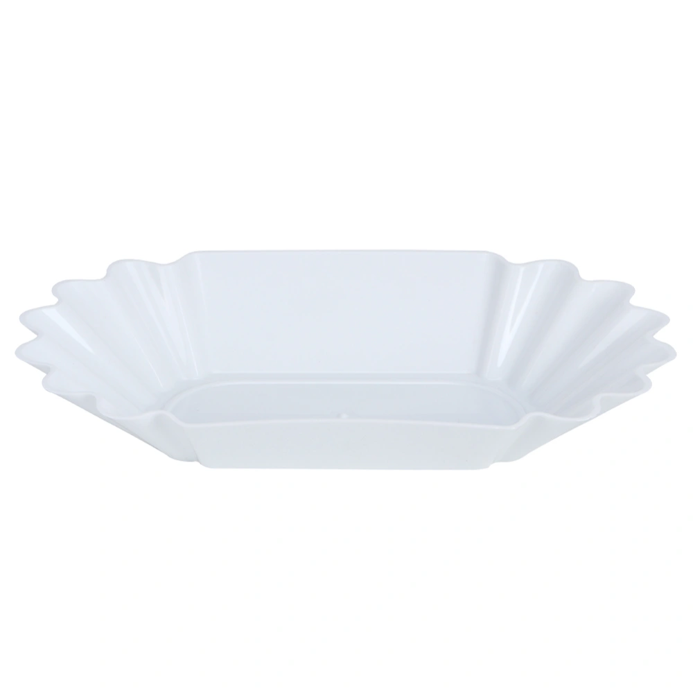 Food Grade PP Plastic Coffee Beans Sample Tray Display Dish Plate Container Home Kitchen AccessoriesWhite