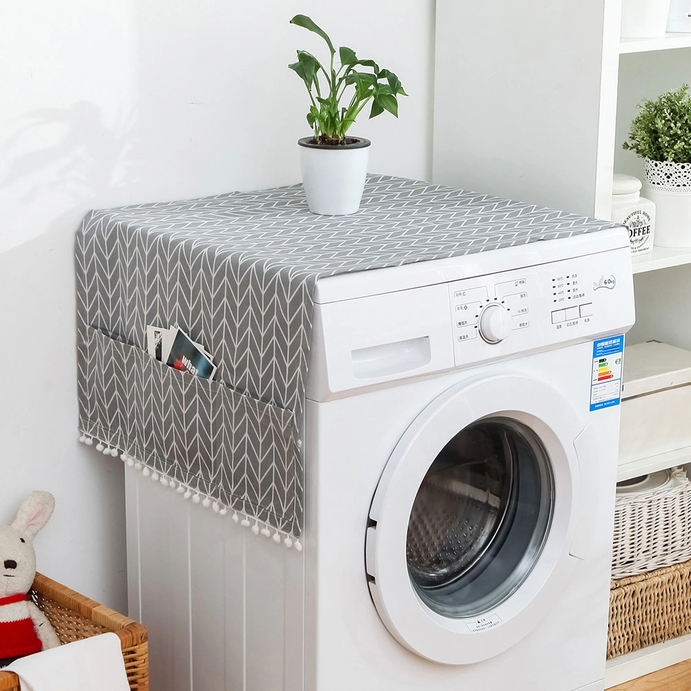 Multi purpose Cotton Linen Dustproof Cover Protector for Fridge Washing Machine (51' x 21')