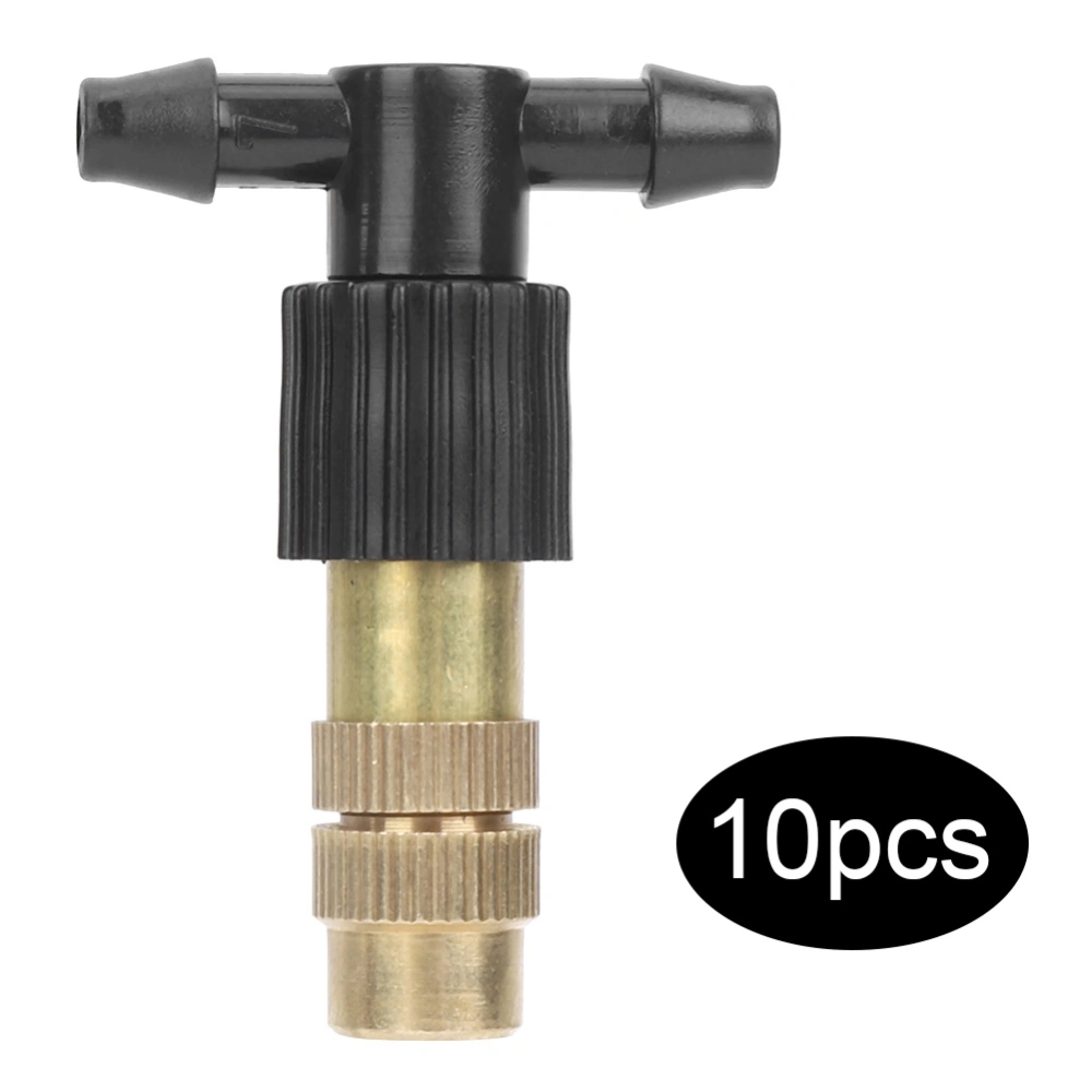 10Pcs Adjustable Brass Spray Sprinkler Heads Misting Watering Irrigation Nozzle