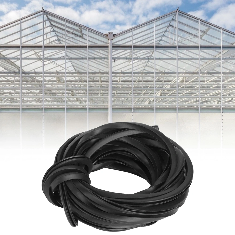Black Greenhouse Rubber Strip Line Cable Greenhouse Accessories Supplies for Glass Sealing4m