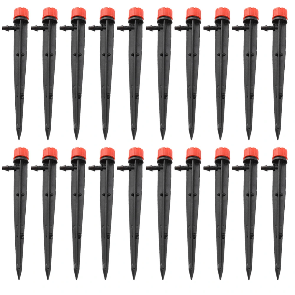 20Pcs Adjustable Micro Drip Irrigation 8 Water Outlet Garden Sprinkler Dripper Watering Tool