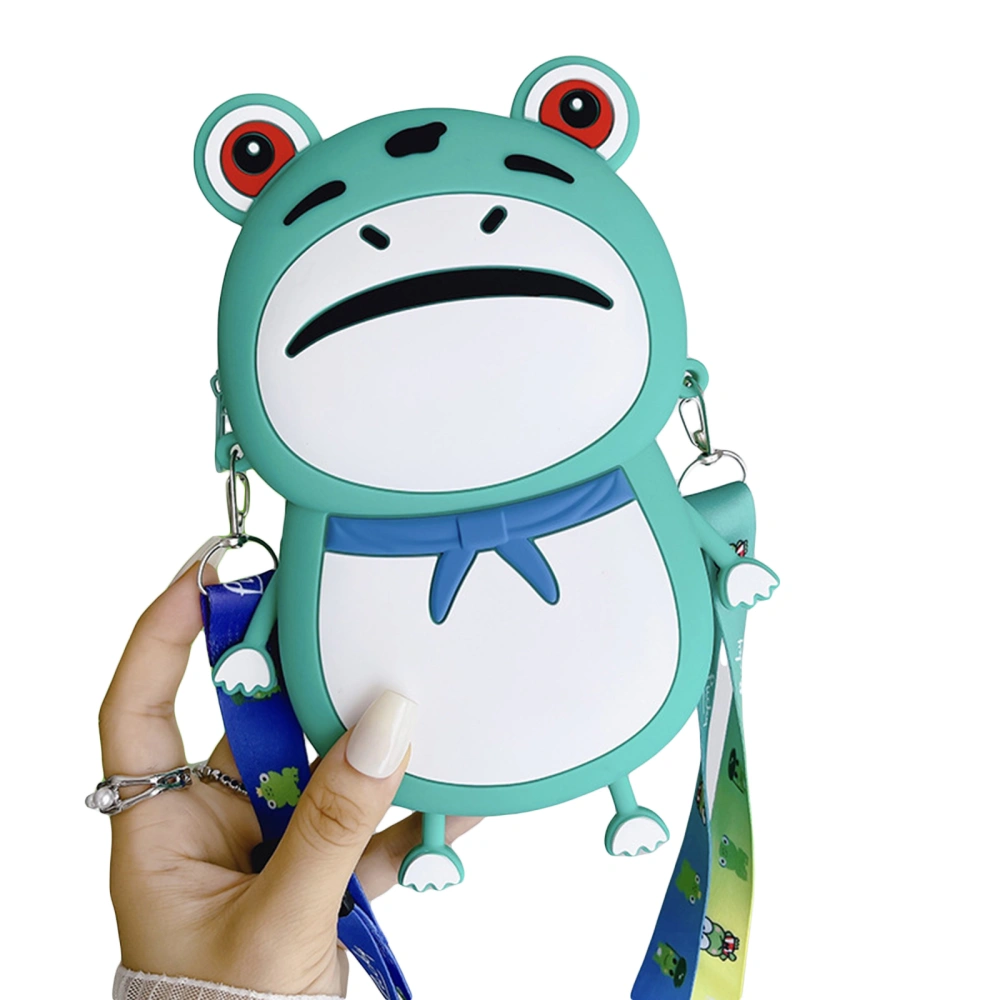 Toddler Girl Crossbody Bag Cute Frog Silicone Shoulder Bag Coin Purse