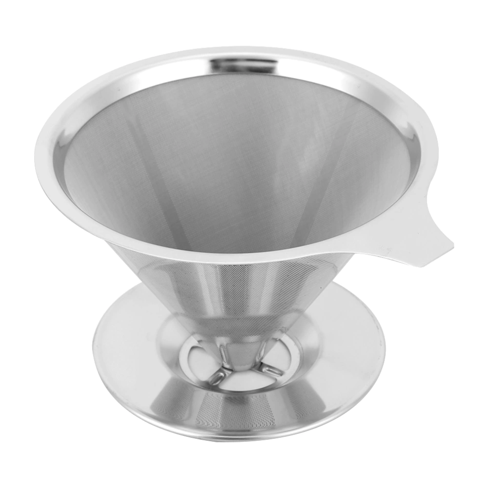 Household Stainless Steel Coffee Filter Reusable Funnel Filter Drip Coffee Filter Cup