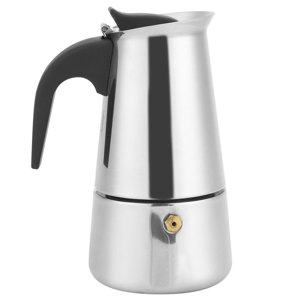 200ml Portable Coffee Maker Moka Pot Stainless Steel Coffee Kettle Pot for Home Kitchen Supplies