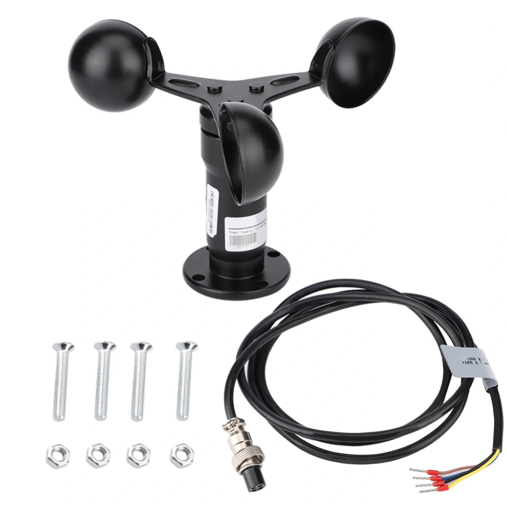 Pulse Signal Output Aluminum Alloyed Wind Speed Sensor Anemometer