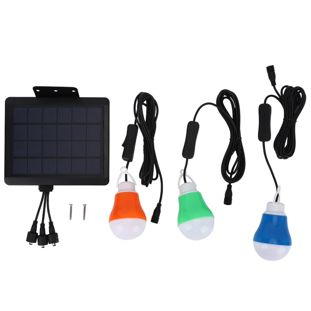 3pcs Outdoor Lighting Garden Solar Power Bulb Light Portable Waterproof LED Lamp Light