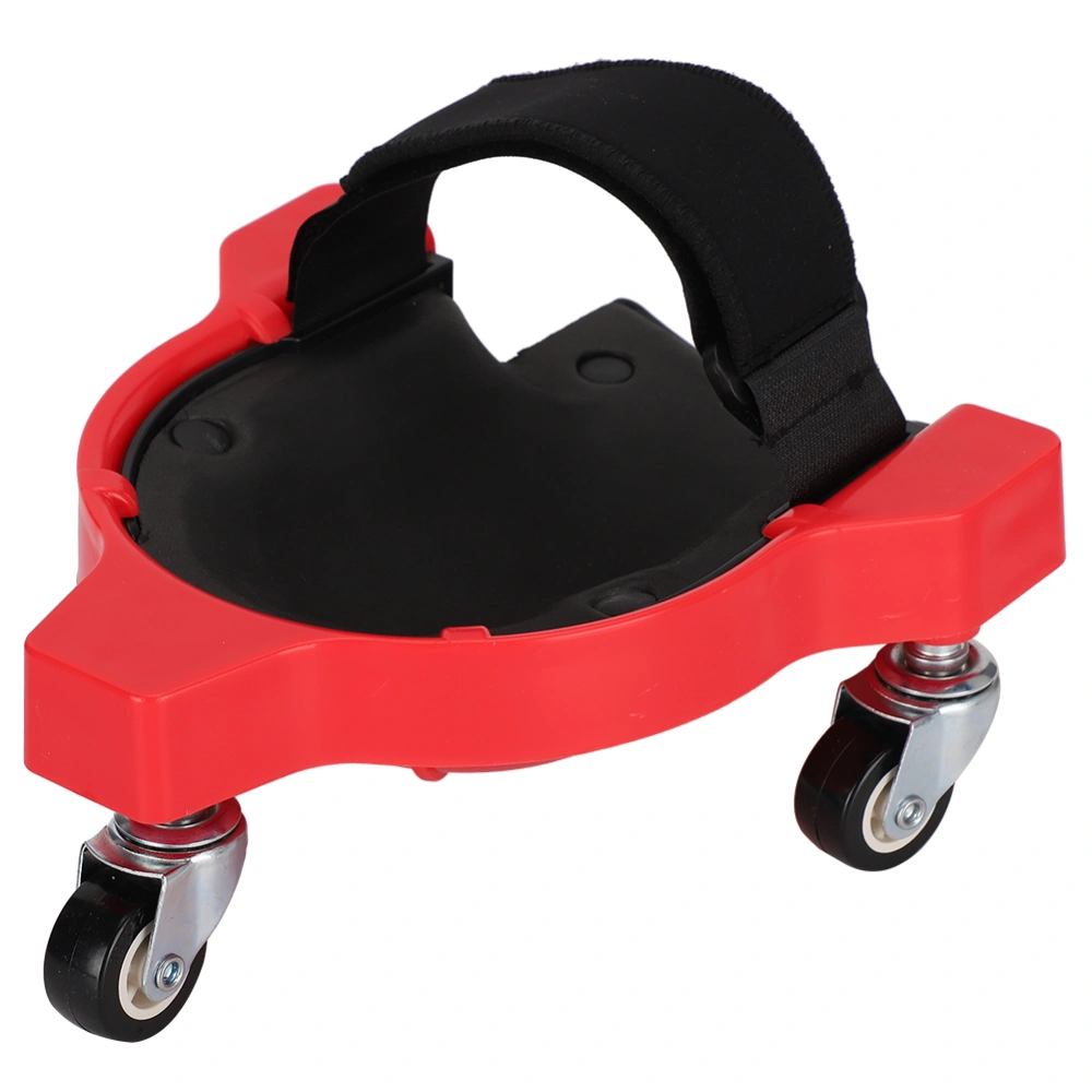 Multifunctional Sliding Knee Pad Labor-Saving Universal Wheel Woodworking Kneeling Pad(Red )