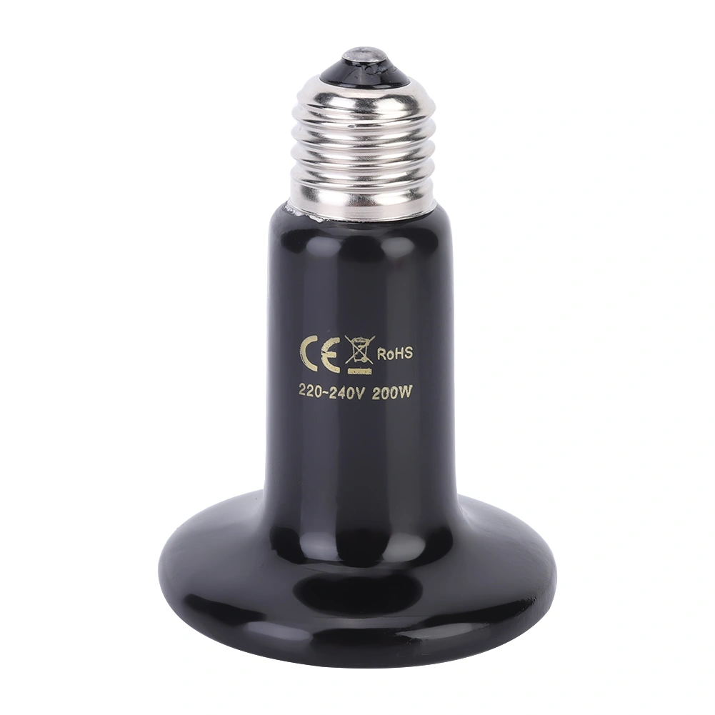 E27 Reptile Animal Ceramic Heating Lamp Infrared Pet Heat Light Lamp 220V-240V200W
