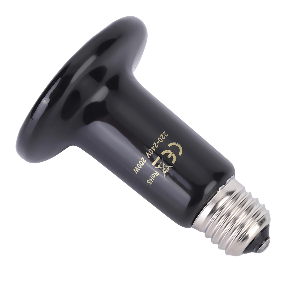 E27 Reptile Animal Ceramic Heating Lamp Infrared Pet Heat Light Lamp 220V-240V200W