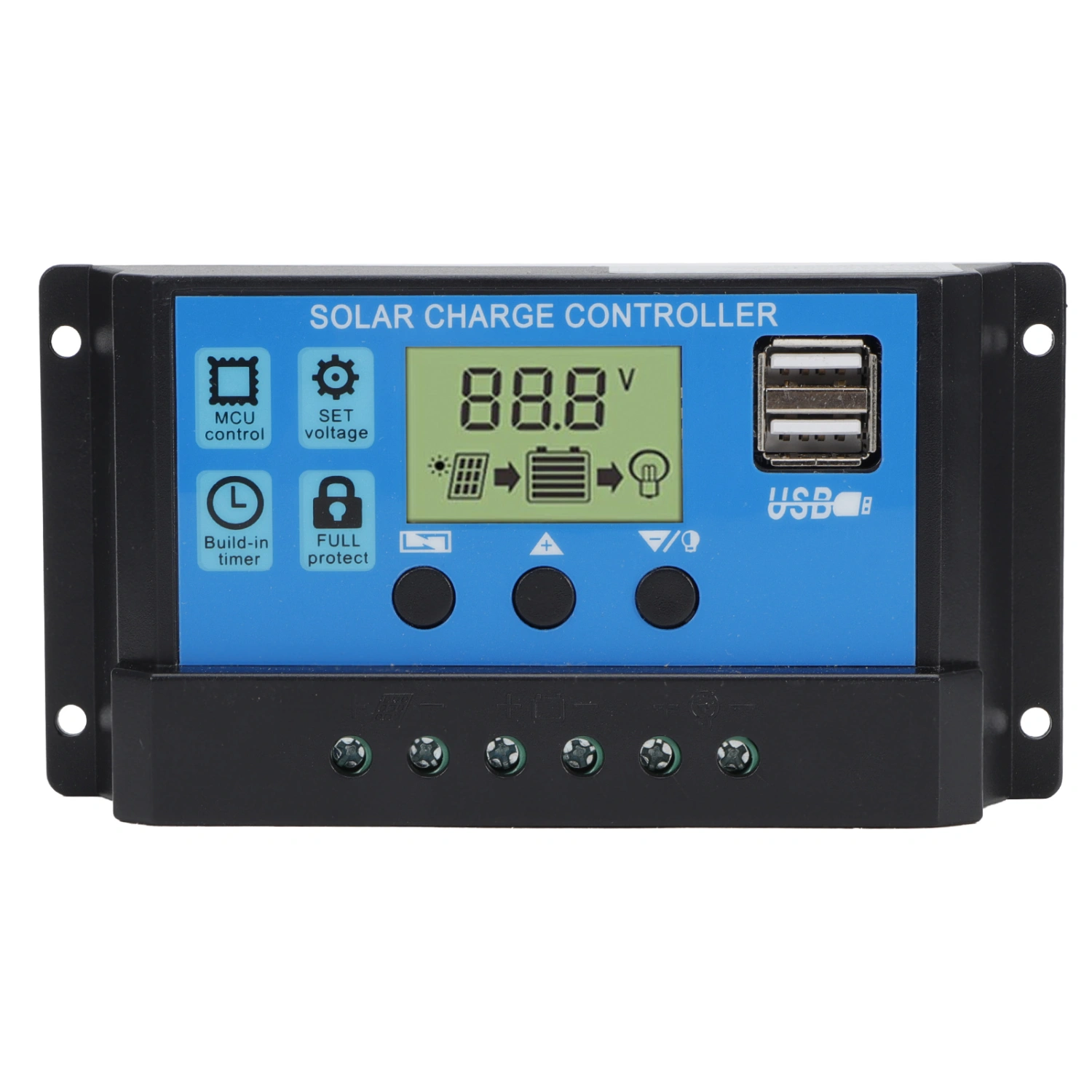 PWM Photovoltaic System OffGrid Solar Controller SelfAdaption Charge Controller 12V/24V(20A )