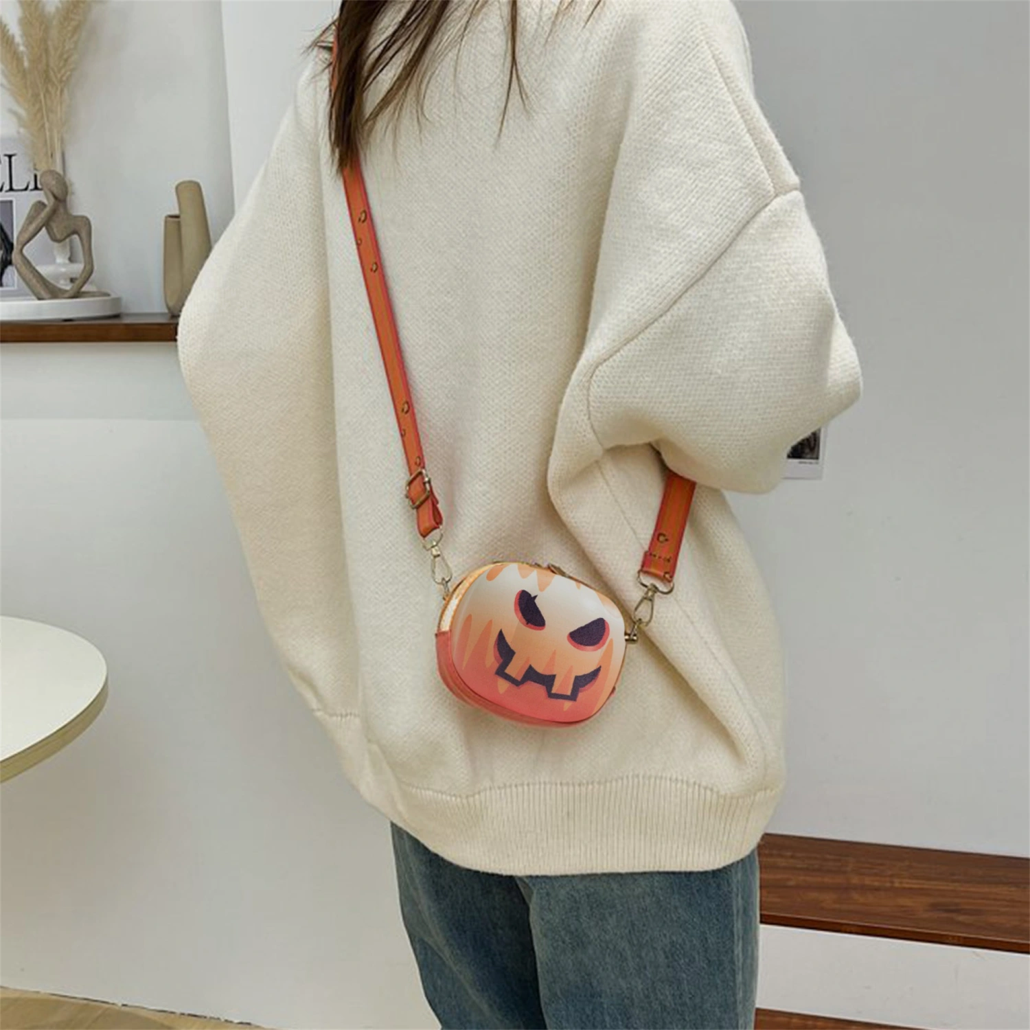 Fashion Smiling Face Shoulder Bags for Women Cute Messenger Bag