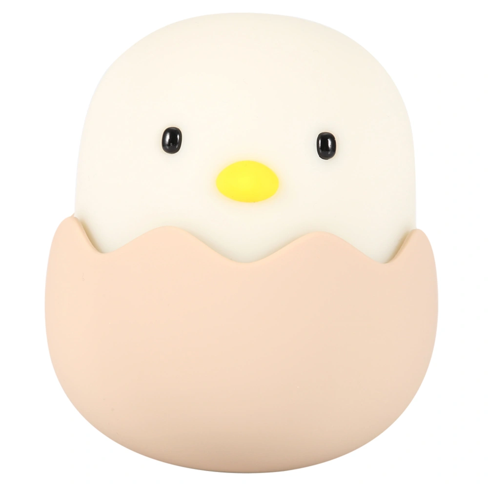 Cute Chick Shape USB Silicone LED Rechargeable Night Lamp Mini Reading Light (Warm White)