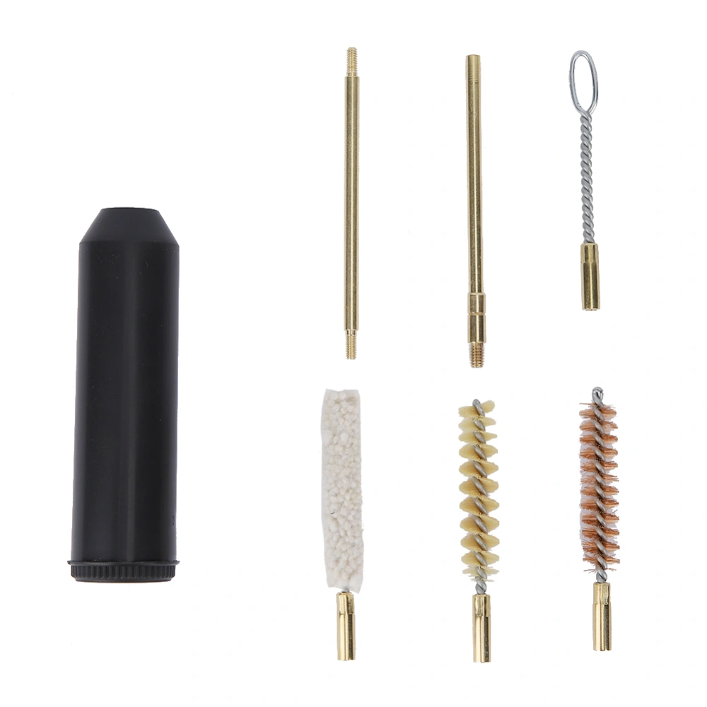 Multi Function Portable Gun Cleaning Kit Rod Brass Bristles Brush for Hand Pistol