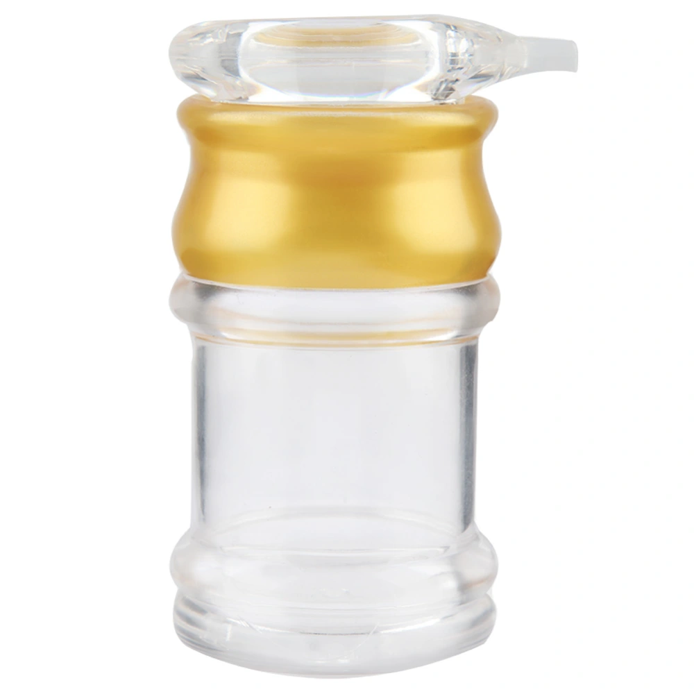 Acrylic Transparent and Gold Oil Bottle Liquid Seasoning Pot Soy Sauce Vinegar Pot Kitchen (S)