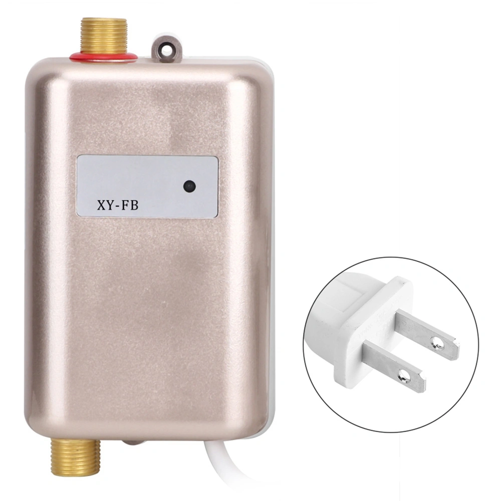 Gold Home Kitchen Hot Cold Mini Instant Water Heater with Indicator Light